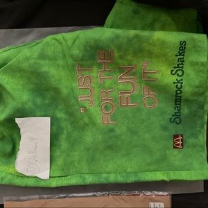 Travis Scott x McDonalds Shamrock Shake Shorts (Medium)+ Bag.